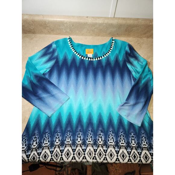 Ruby Rd‎ Top Womens Size M 3/4 Sleeve Pullover $54 - Picture 6 of 7